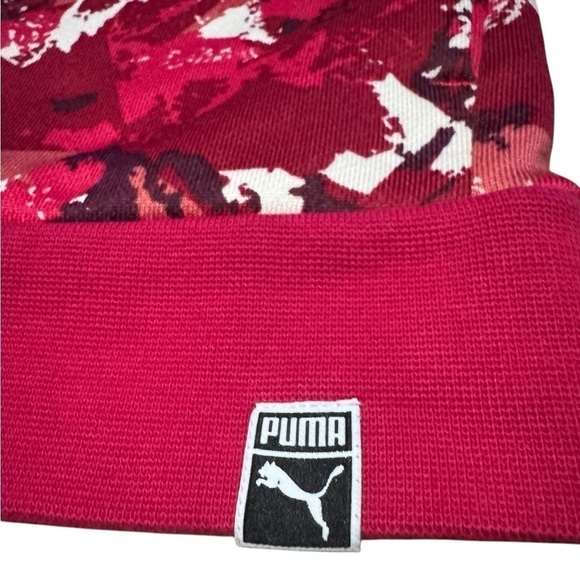 Puma All Over Print T7 Women's Track Jacket Love Potion Size Small Pink & White - Picture 12 of 16